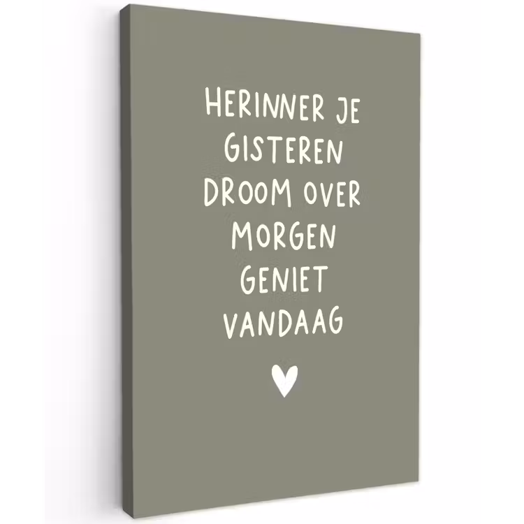 Buiten canvas - droom-groen — 1