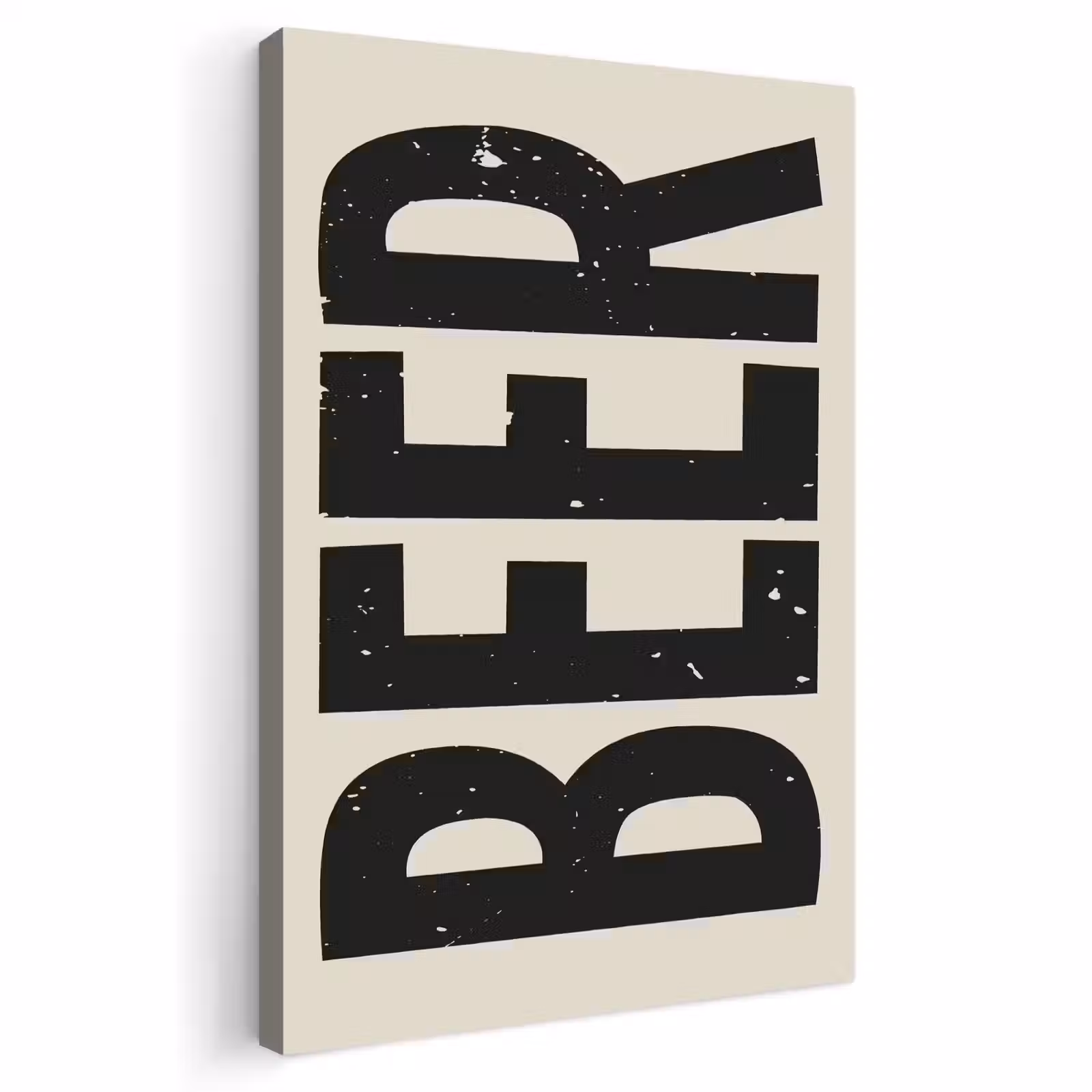 Buiten canvas - Beer - Vintage - Zwart - Beige — 1