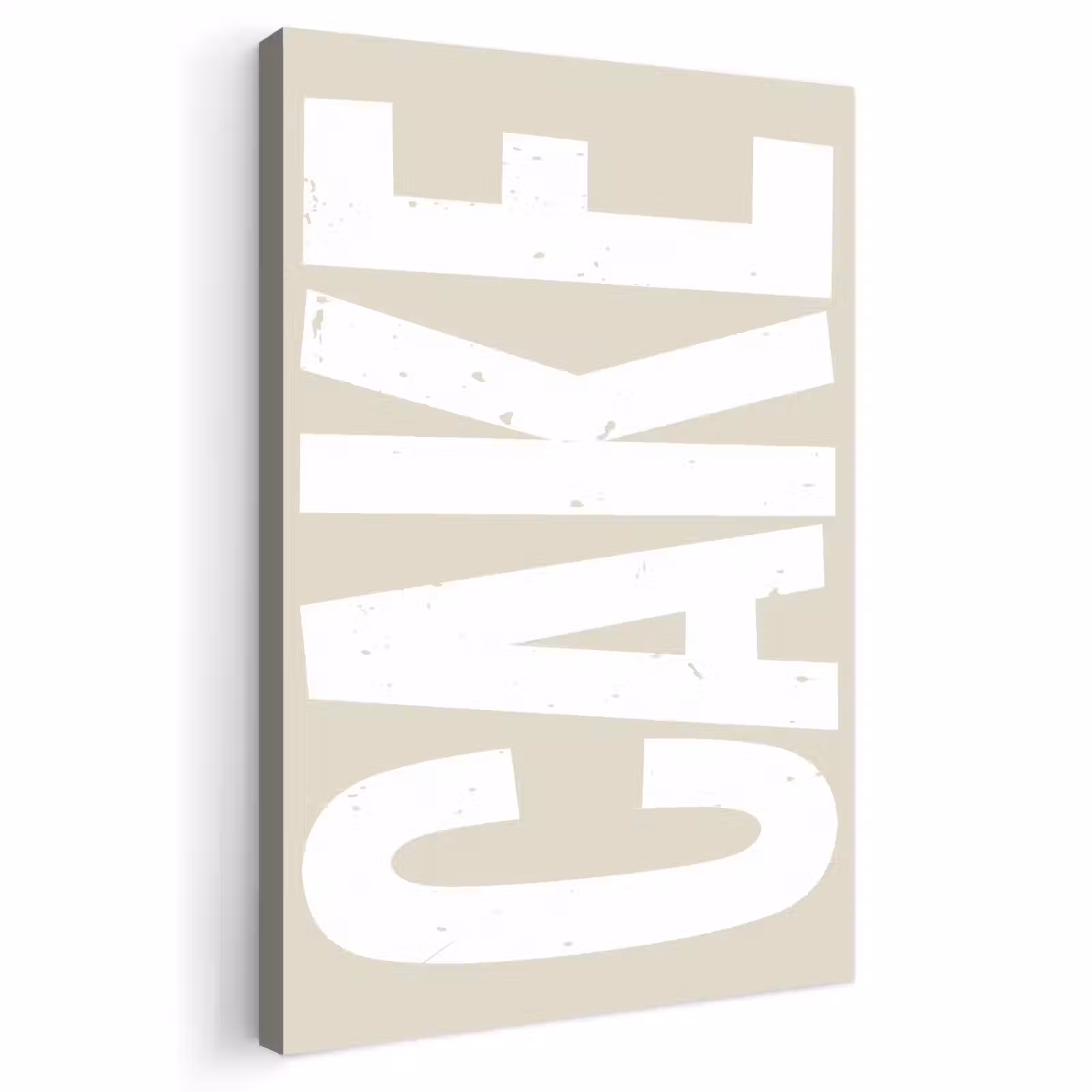 Buiten canvas - Cake - Woord - Japandi - Wit — 1