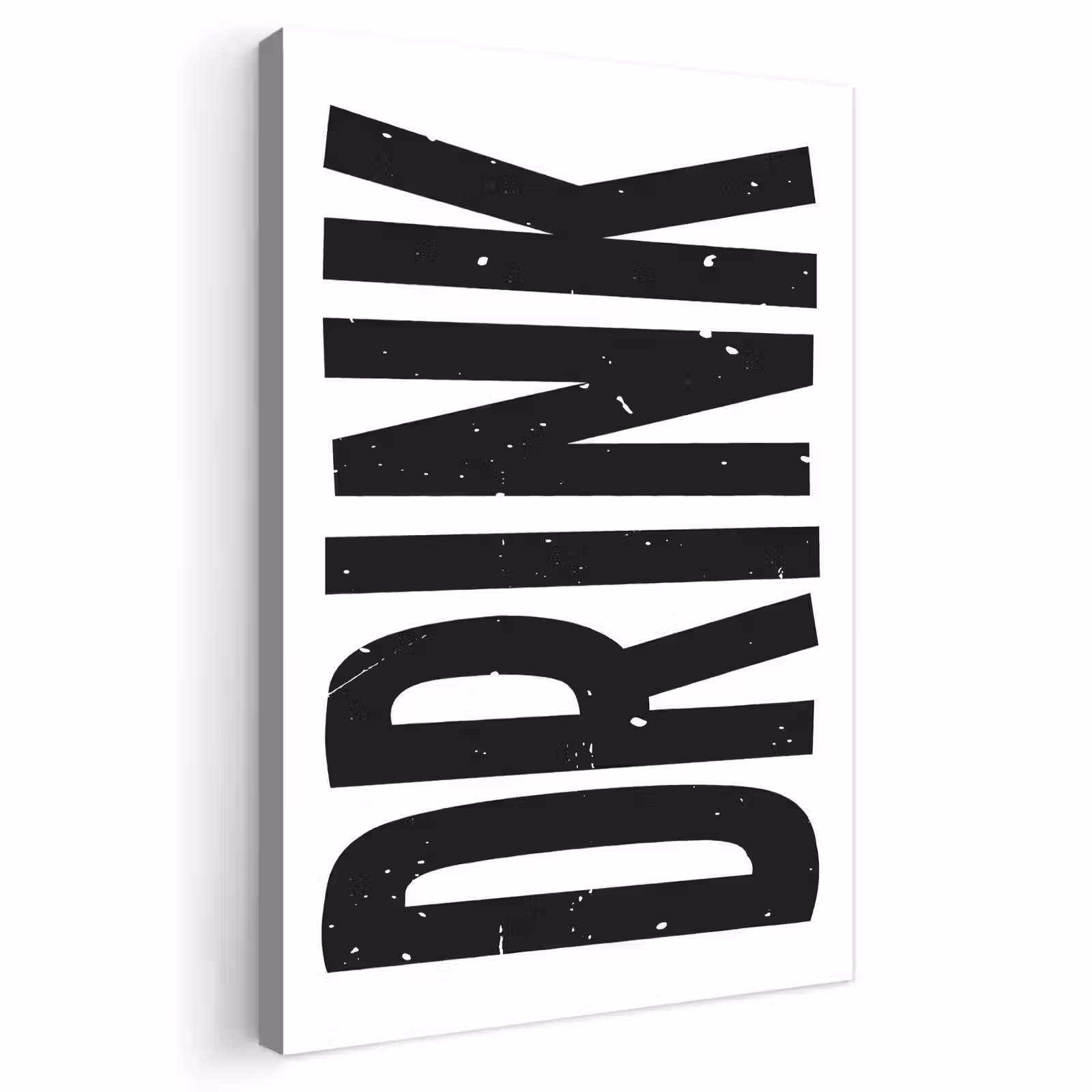 Buiten canvas - Drink - Zwart - Wit - Decoratie — 1
