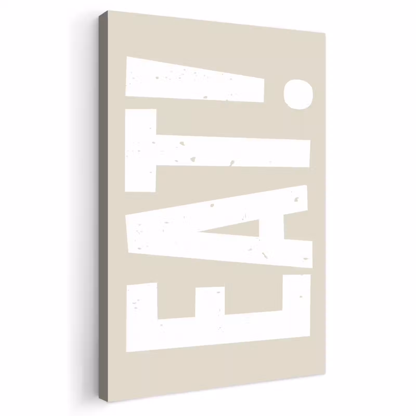 Buiten canvas - Eten - Decoratie - Beige - Wit — 1
