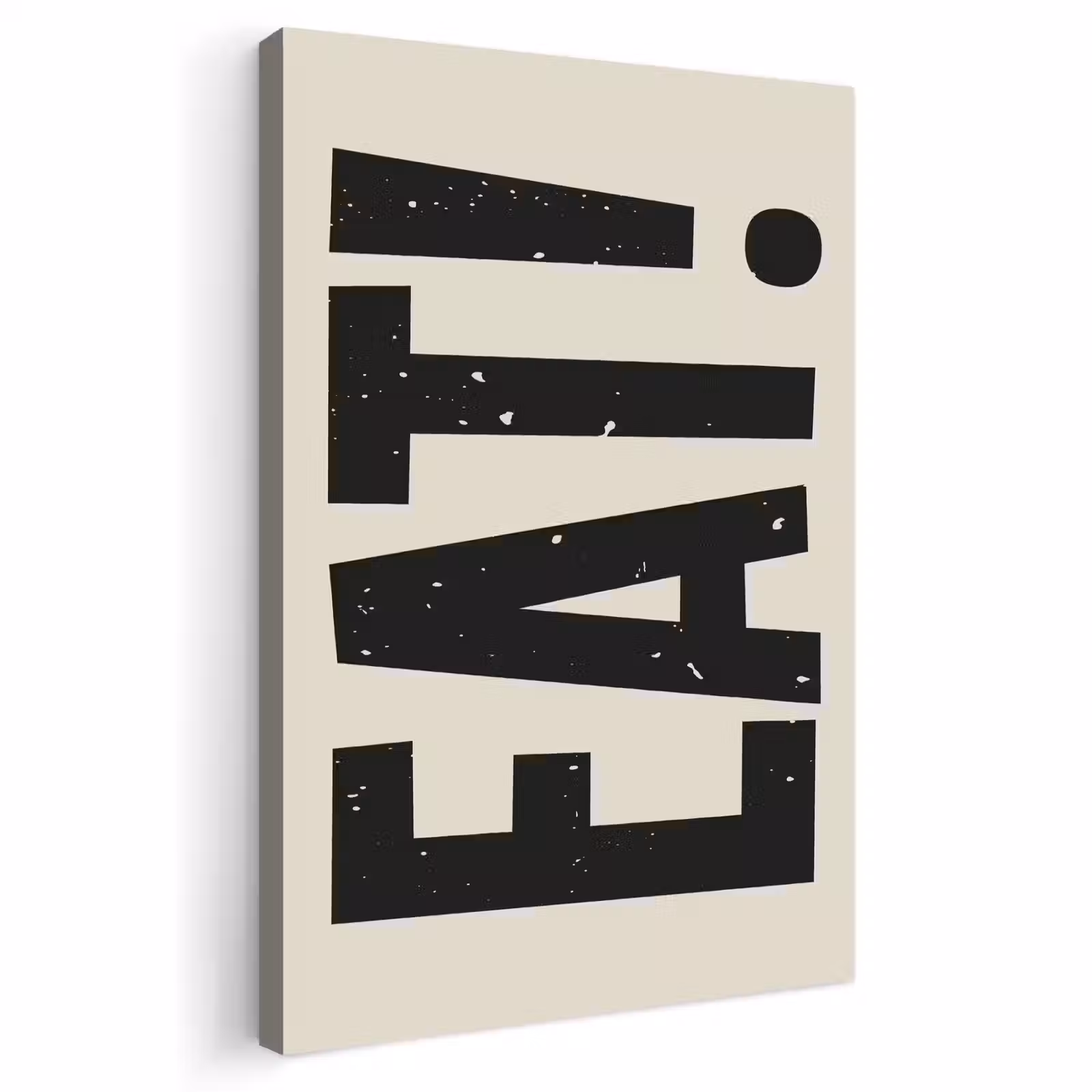 Buiten canvas - Eten - zwart - Japandi - Wit — 1