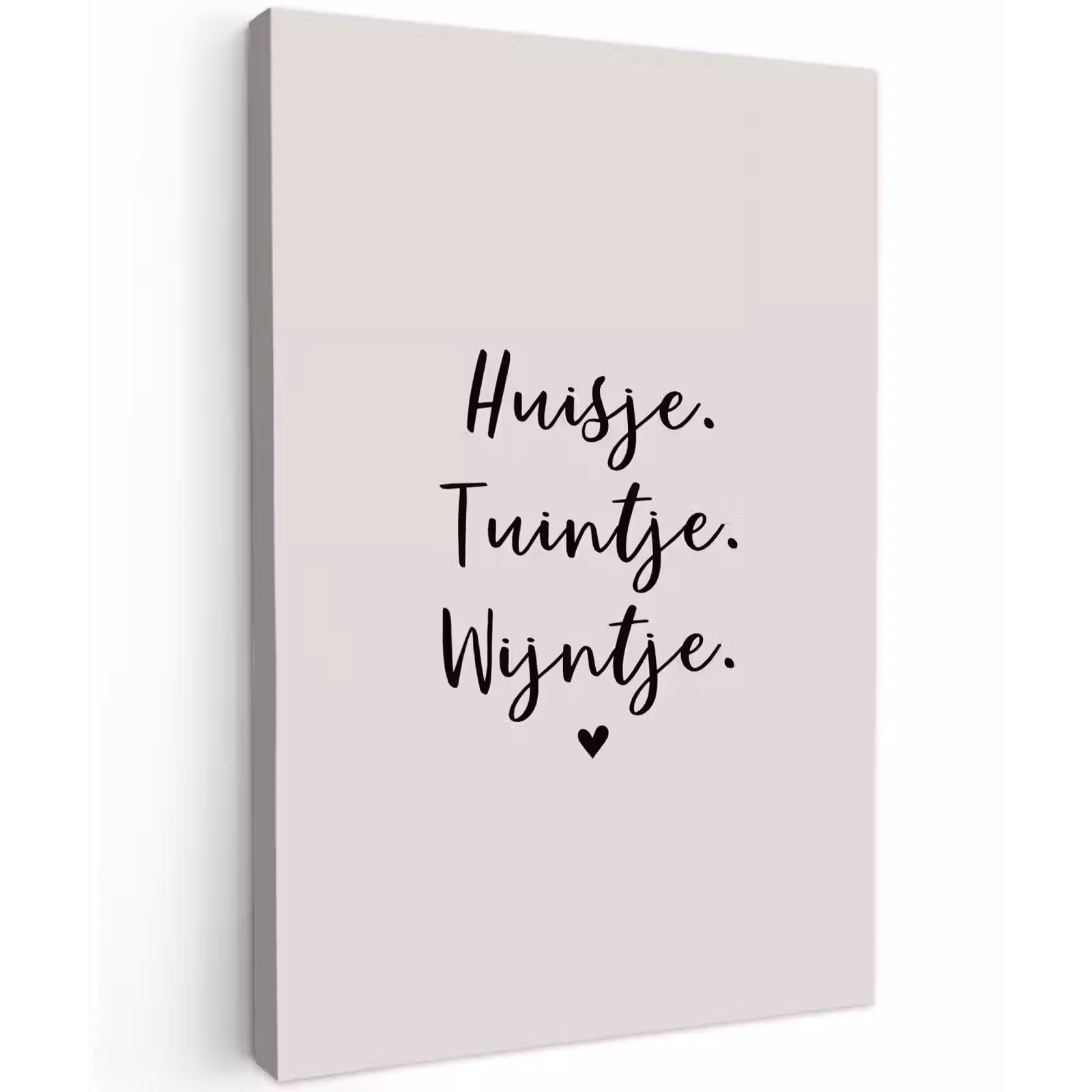 Buiten canvas - huisjetuintjewijntje-beige — 1