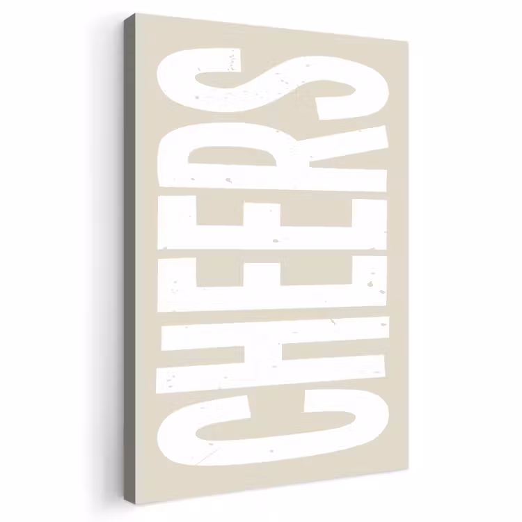 Buiten canvas - Cheers - Feest - Japandi - Vintage — 1