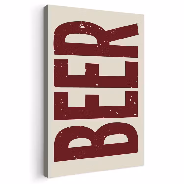 Buiten canvas - Japandi - Beer - Red - Retro — 1