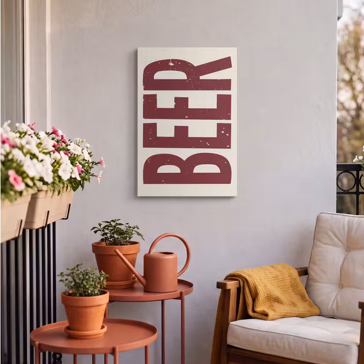 Buiten canvas - Japandi - Beer - Red - Retro — 4