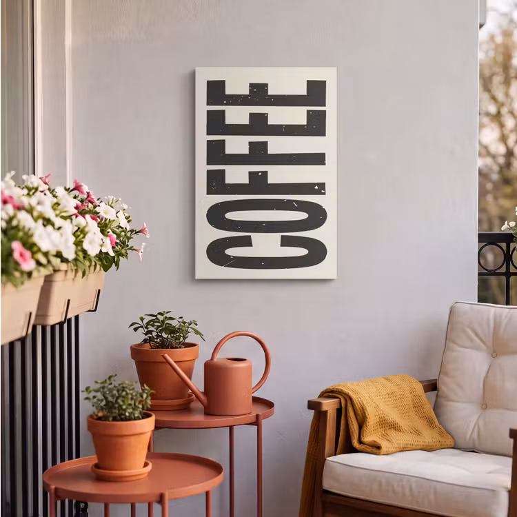 Buiten canvas - Japandi - Koffie - Decoratie - Vintage — 4