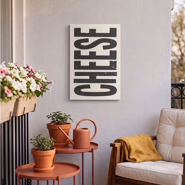 Buiten canvas - Kaas - Decoratie - Beige - Cheese — 4