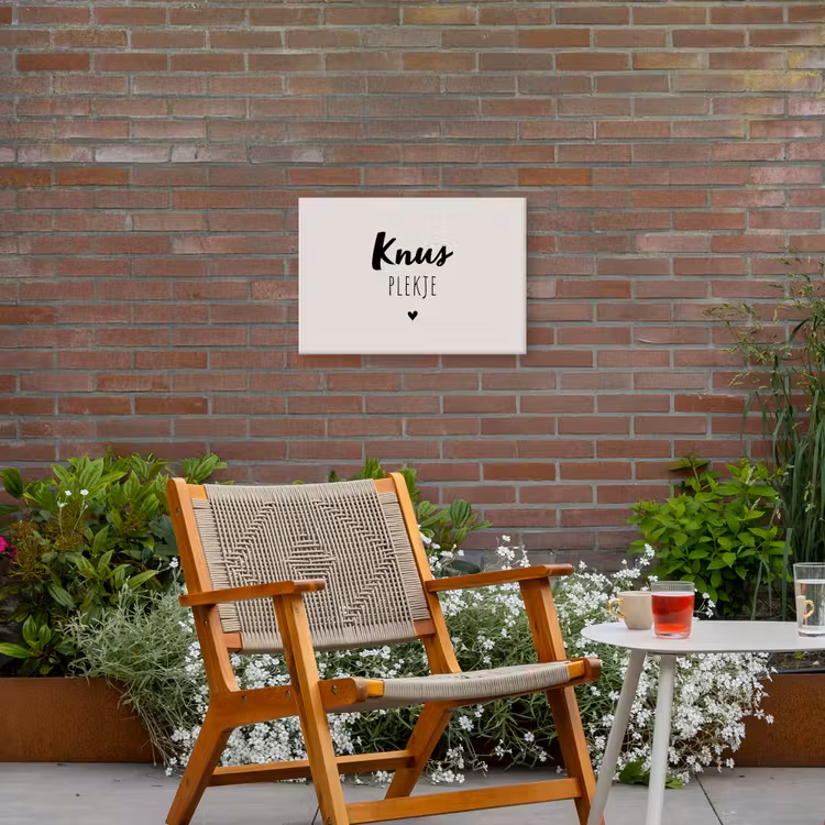 Buiten canvas - Knus plekje - Quotes - Tekst - Thuis — 2