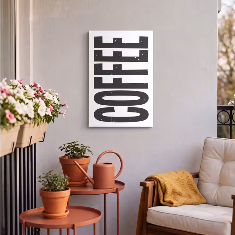 Buiten canvas - Koffie - Decoratie - Japandi - Vintage — 4