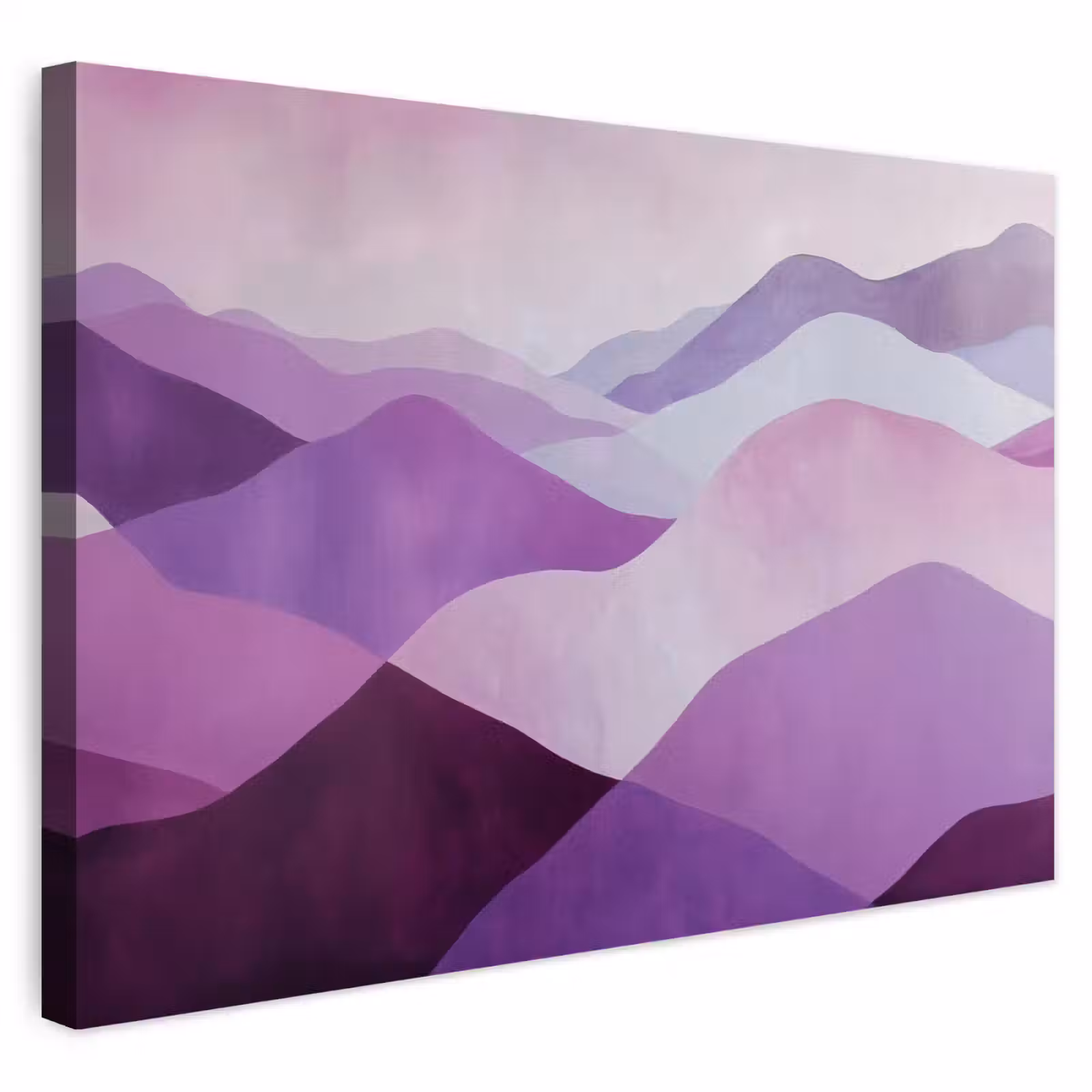 Buiten canvas - Abstract - Heuvels - Landschap - Paars — 1