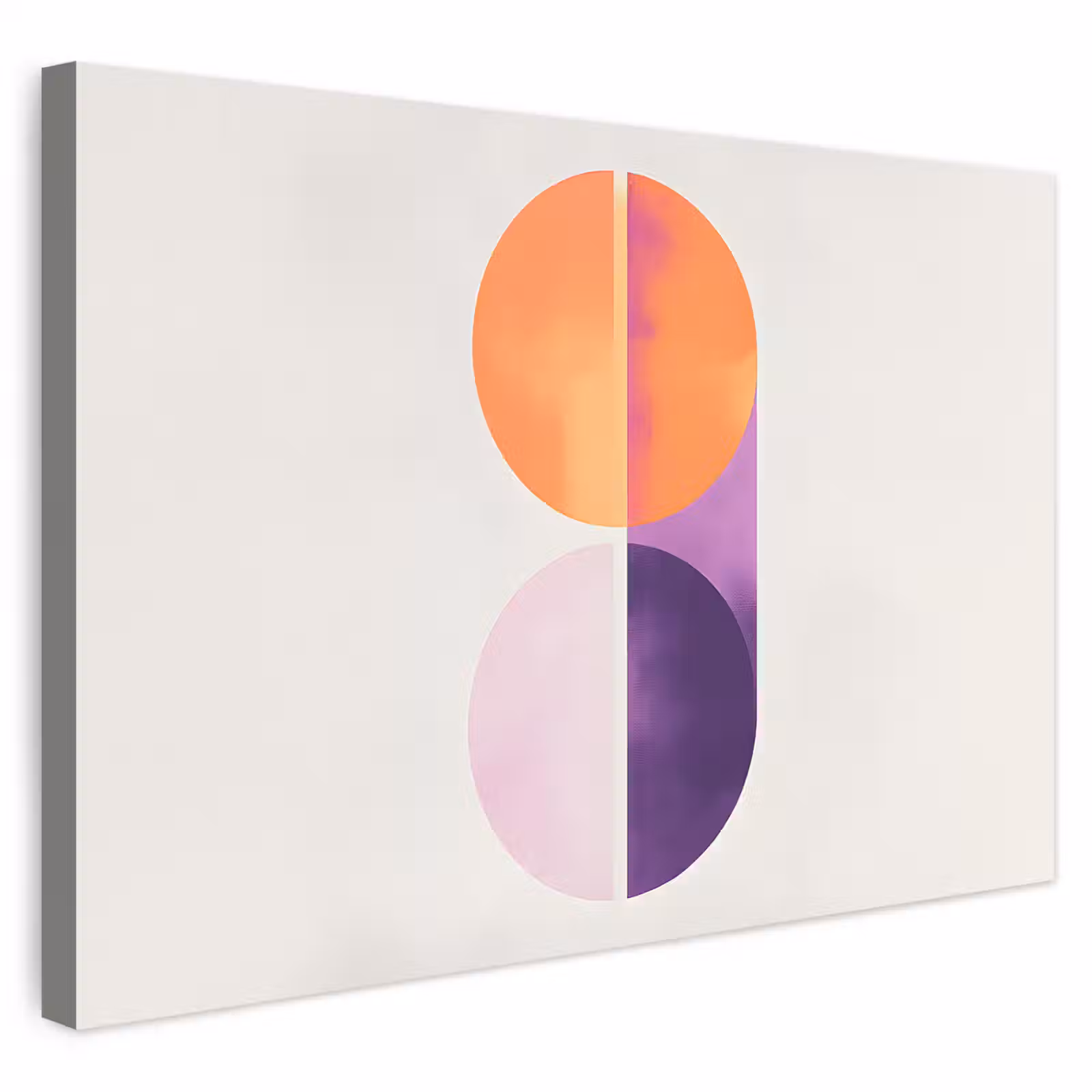 Buiten canvas - Cirkels - Abstract - Paars — 1
