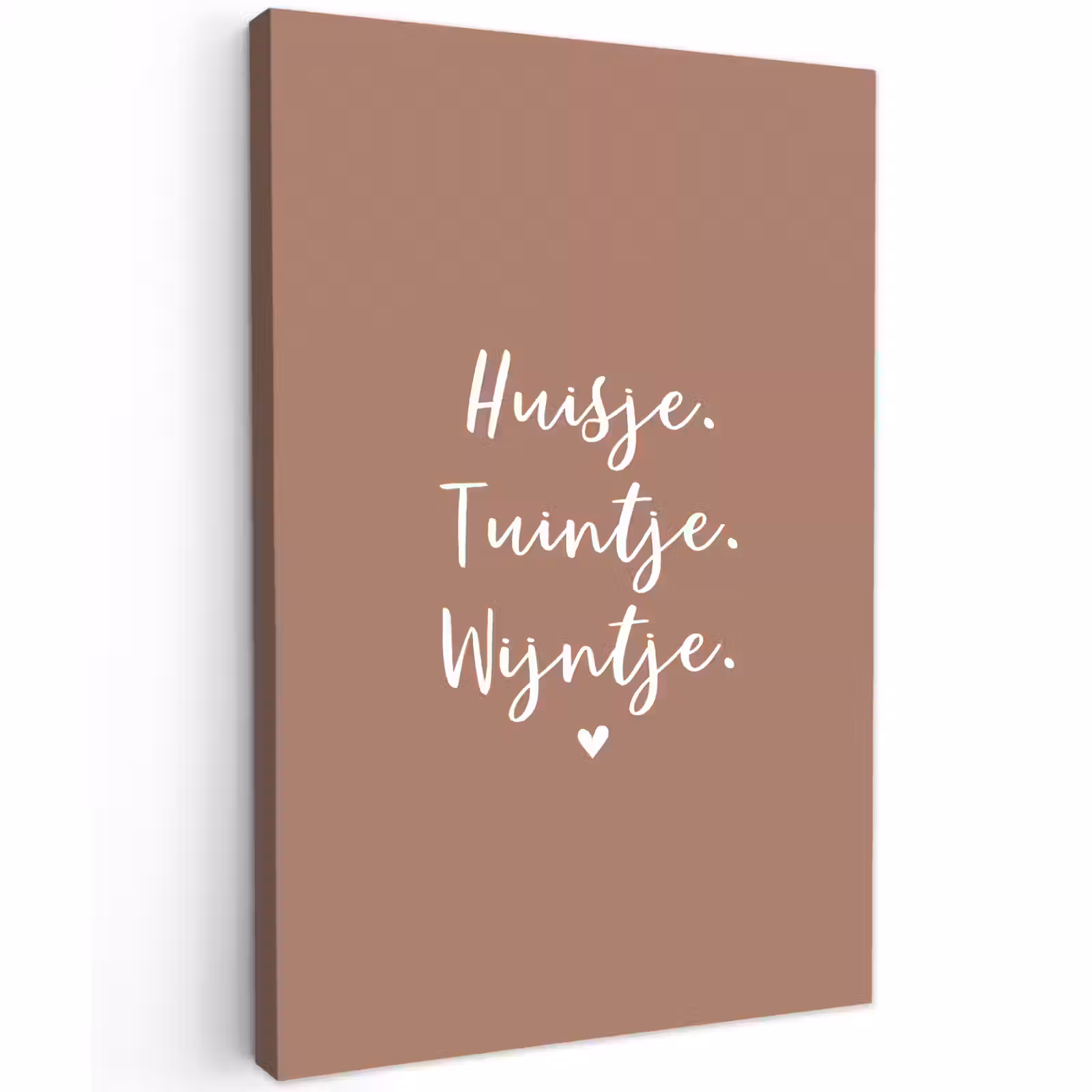 Buiten canvas - huisjetuintjewijntje-roze — 1