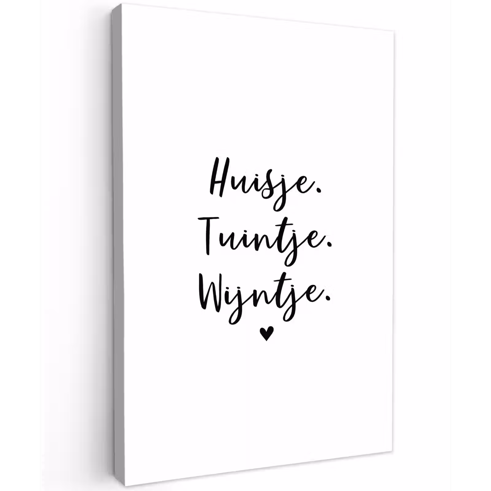 Buiten canvas - huisjetuintjewijntje-wit — 1