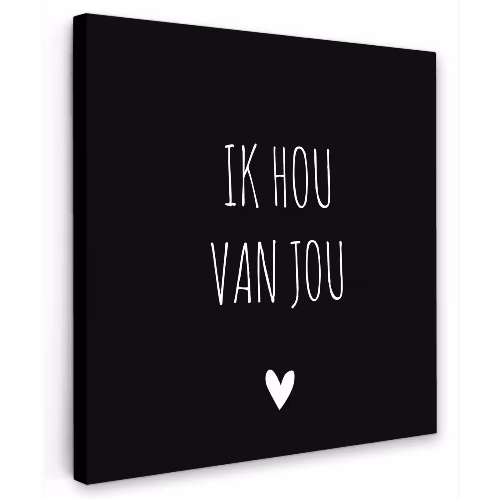 Buiten canvas - Ik hou van jou - Spreuken - Quotes — 1