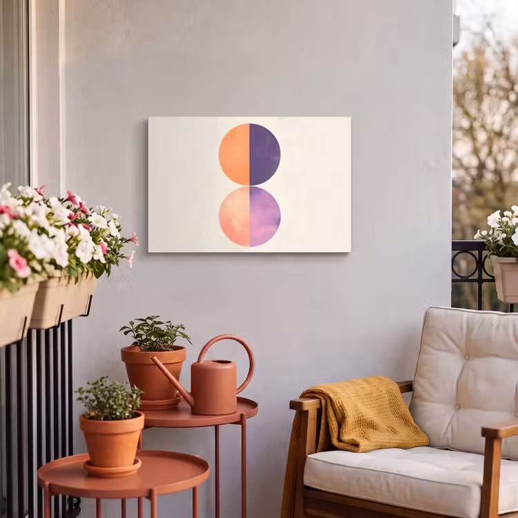 Buiten canvas - Abstract - Cirkels - Paars — 4