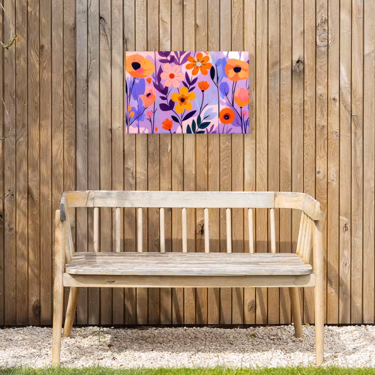 Buiten canvas - Bloemen - Kleurrijk - Bladeren — 3