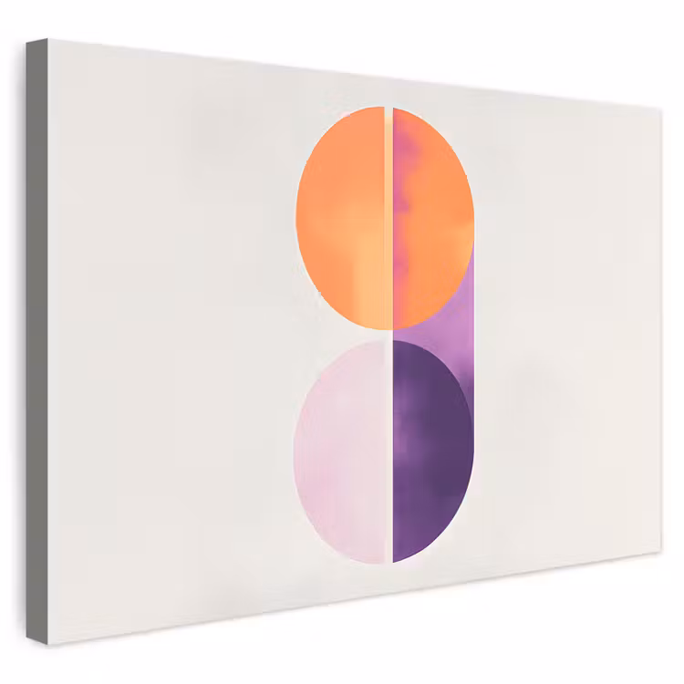 Buiten canvas - Cirkels - Abstract - Paars — 1
