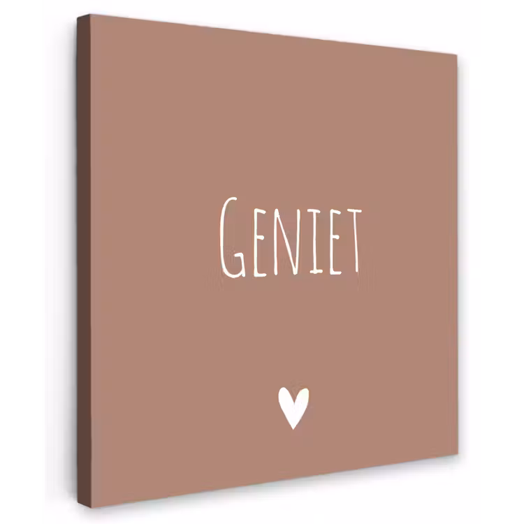 Buiten canvas - Geniet - Spreuken -Quotes — 1
