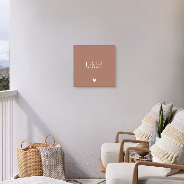 Buiten canvas - Geniet - Spreuken -Quotes — 4