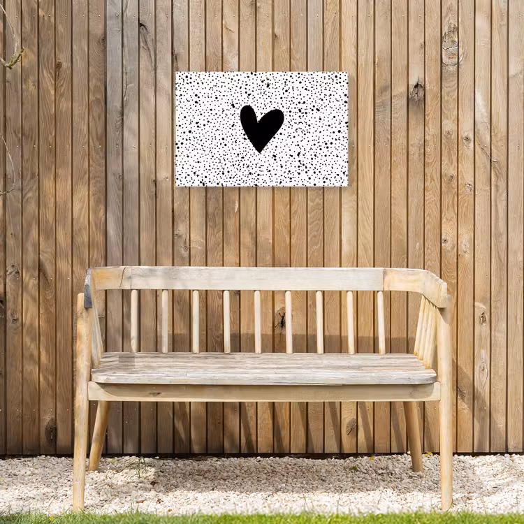 Buiten canvas - Hartje - Design - Wit — 3