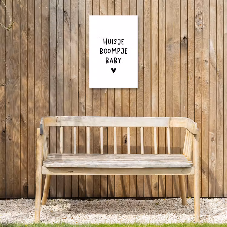 Buiten canvas - Huisje boompje baby - Spreuken - Quotes — 3