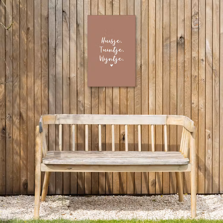 Buiten canvas - huisjetuintjewijntje-roze — 3