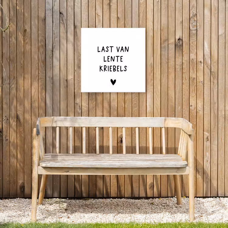 Buiten canvas - Last van lentekriebels - Spreuken - Quotes — 3