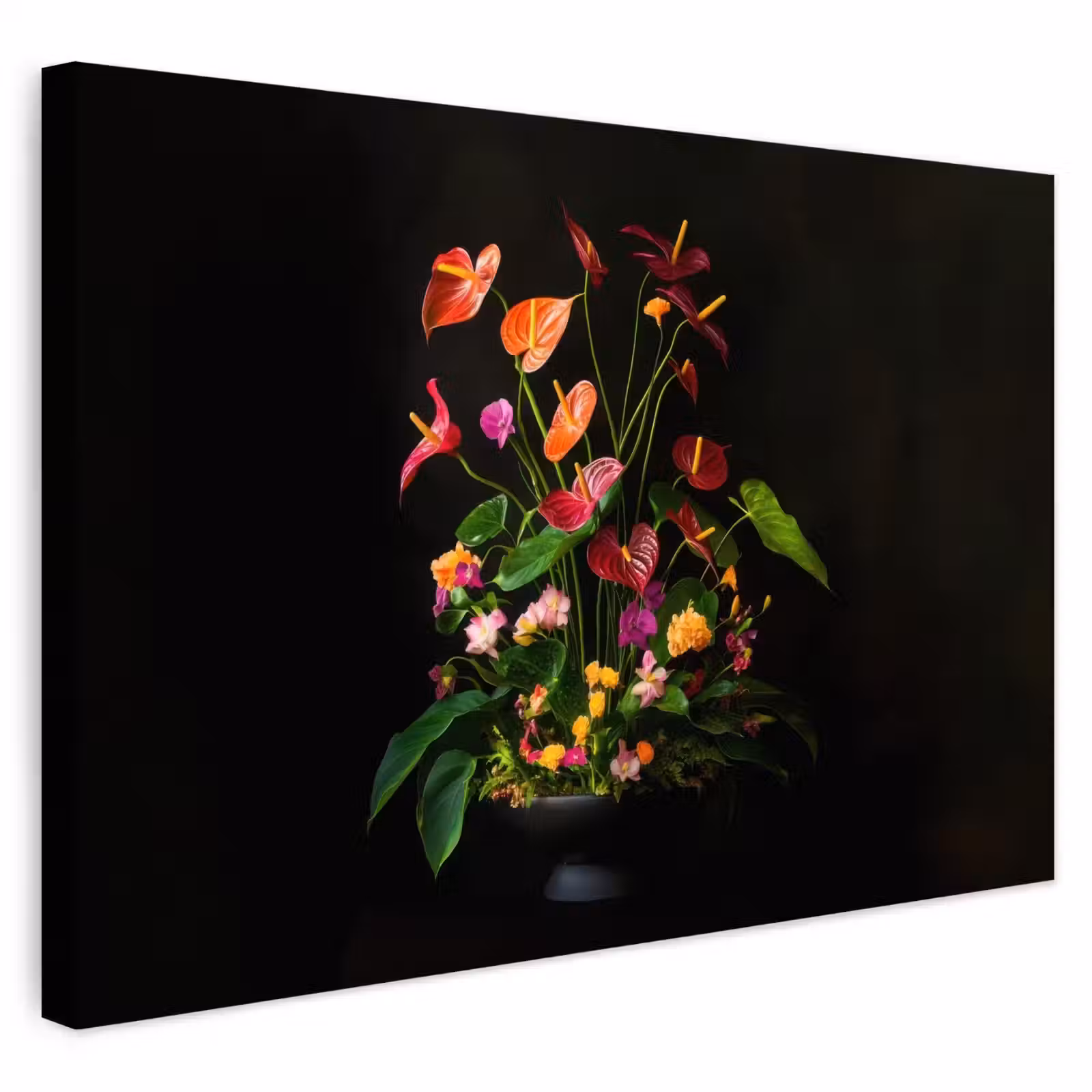 Buiten canvas - Bloemen - Vaas - Kleurrijk — 1