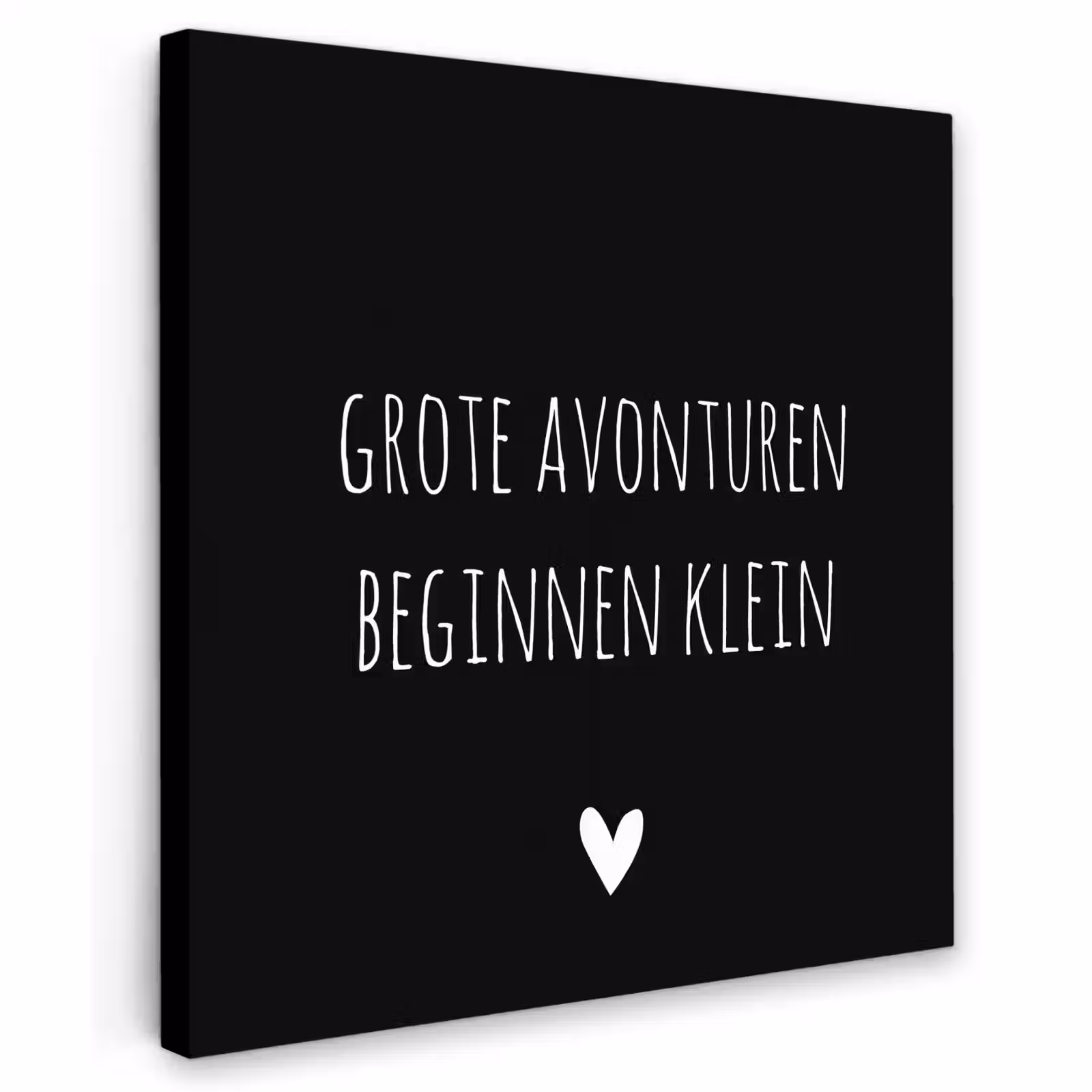 Buiten canvas - Grote avonturen beginnen klein - Spreuken - Quotes — 1