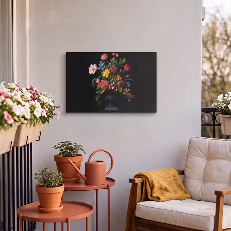 Buiten canvas - Bloemen - Vrolijk - Vaas — 4