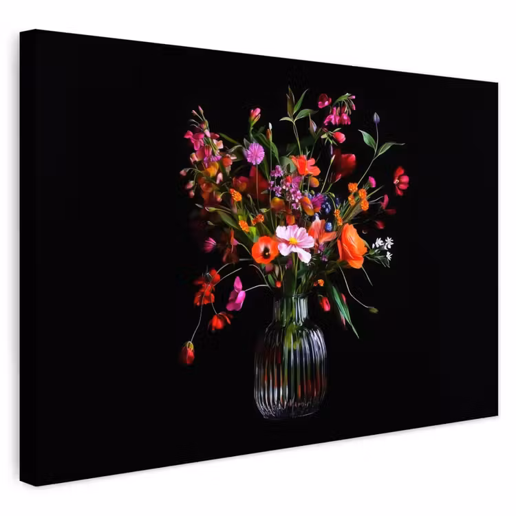 Buiten canvas - Boeket - Veldbloemen - Vaas — 1