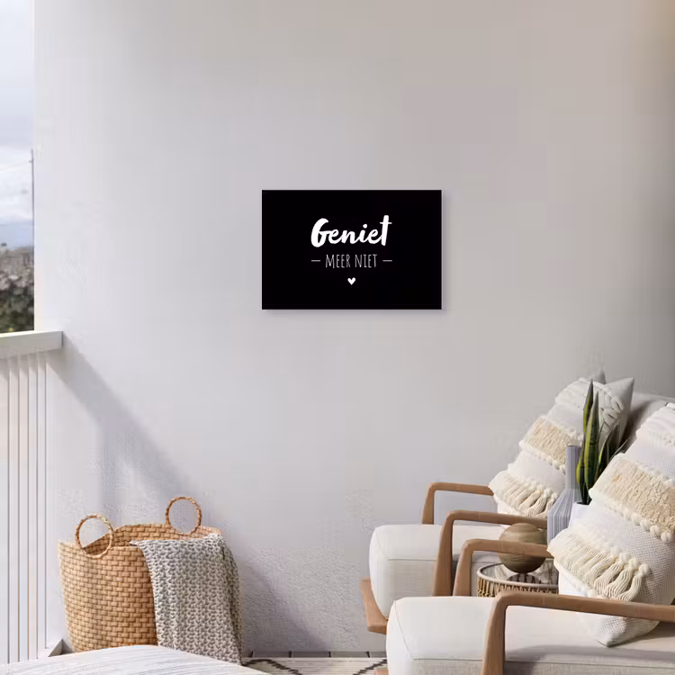 Buiten canvas - Geniet meer niet - Quotes - Genieten - Tekst — 4