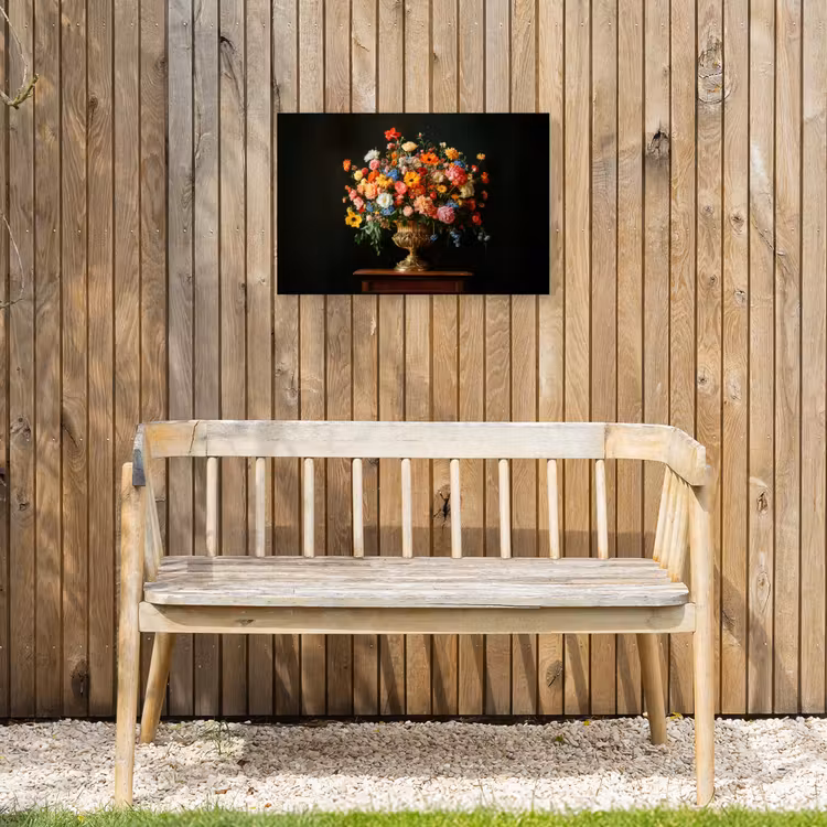 Buiten canvas - Goud - Bloemen - Kleuren - Vaas — 3