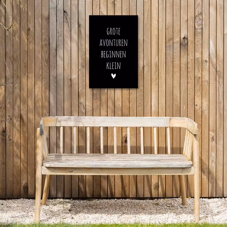 Buiten canvas - Grote avonturen beginnen klein - Quotes - Spreuken — 3