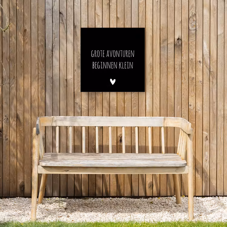 Buiten canvas - Grote avonturen beginnen klein - Spreuken - Quotes — 3