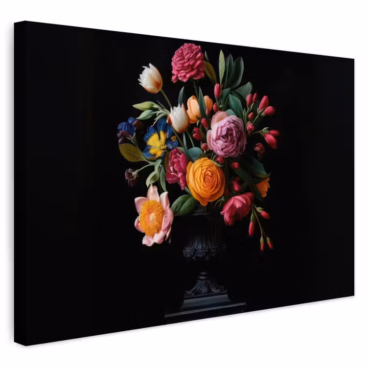 Buiten canvas - Boeket - Romantisch - Kleurrijk — 1