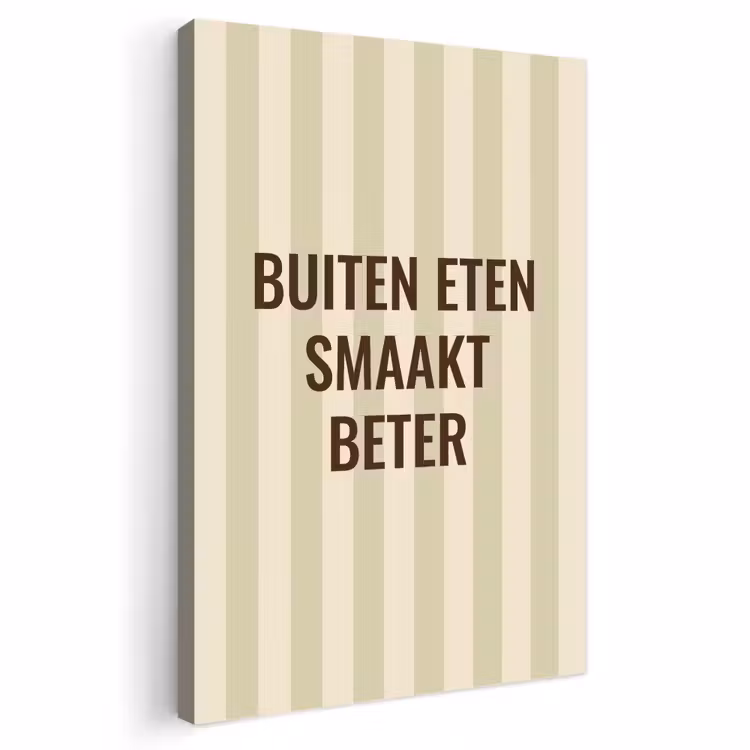 Buiten canvas - Buiten - Quote - Strepen - Zomer — 1