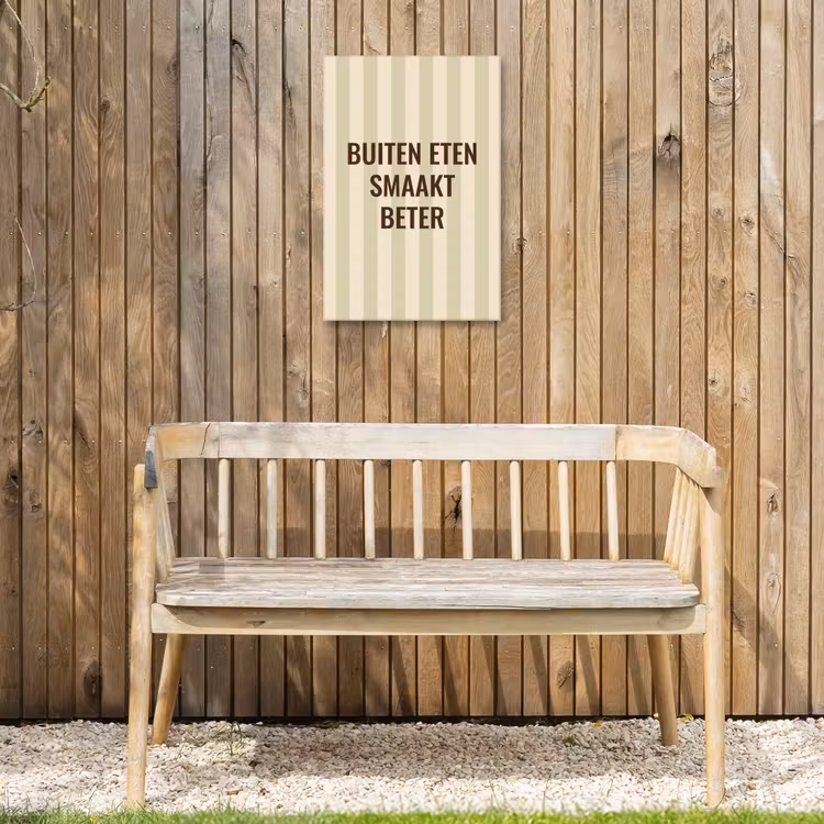 Buiten canvas - Buiten - Quote - Strepen - Zomer — 3
