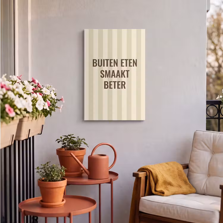 Buiten canvas - Buiten - Quote - Strepen - Zomer — 4