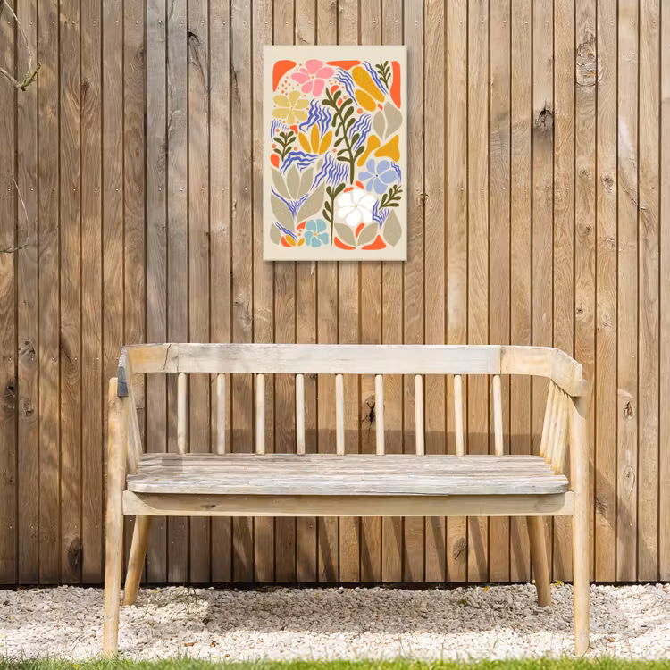 Buiten canvas - Abstract - Bloemen - Bladeren — 3