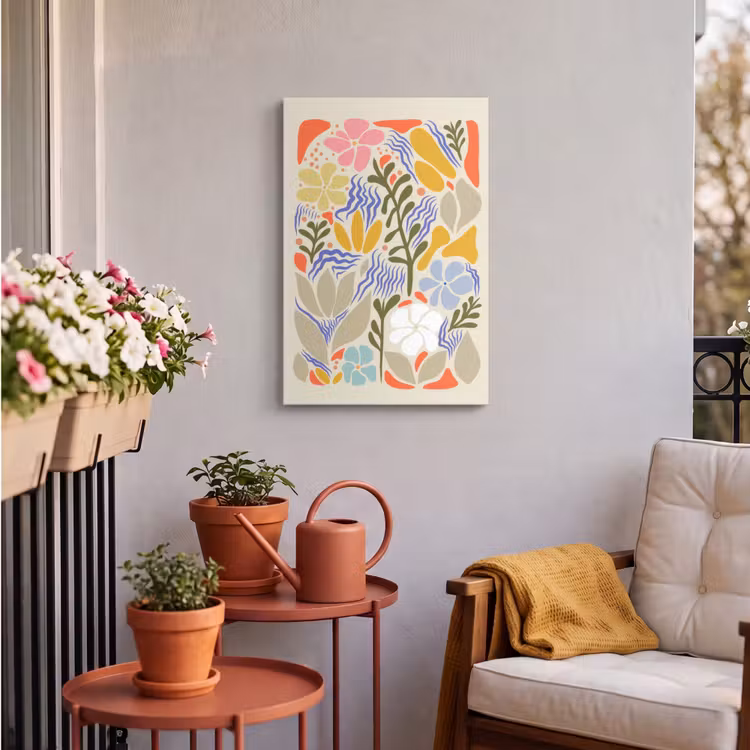 Buiten canvas - Abstract - Bloemen - Bladeren — 4