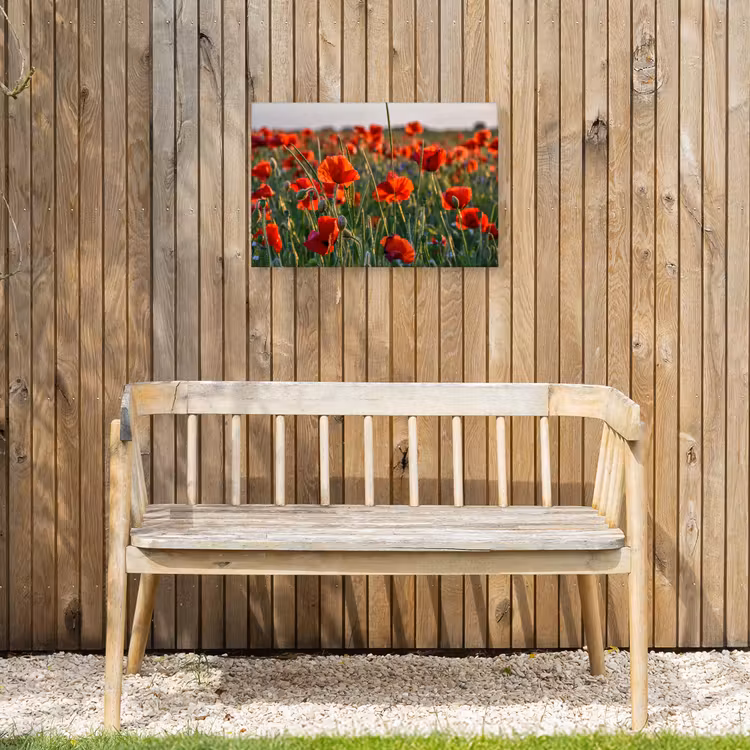 Buiten canvas - Bloemen - Klaprozen - Natuur - Rood — 3