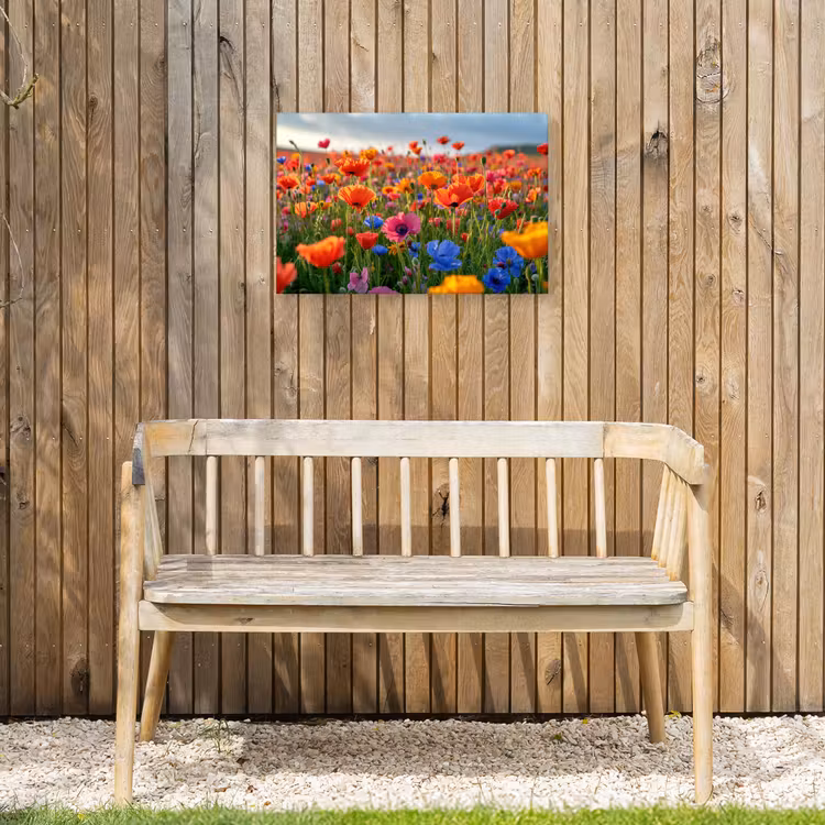 Buiten canvas - Bloemenweide in volle bloei — 3