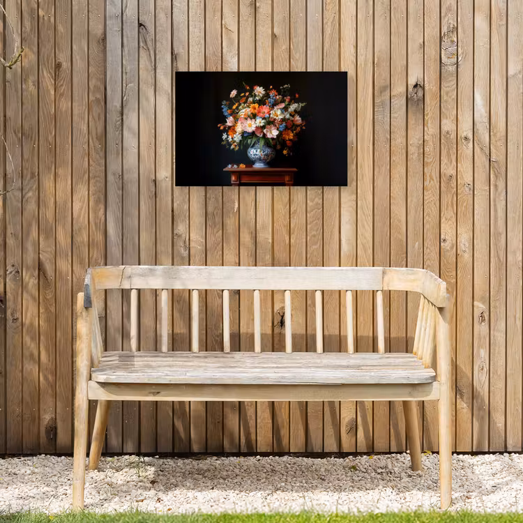 Buiten canvas - Boeket - Roze - Bloemen - Vaas — 3