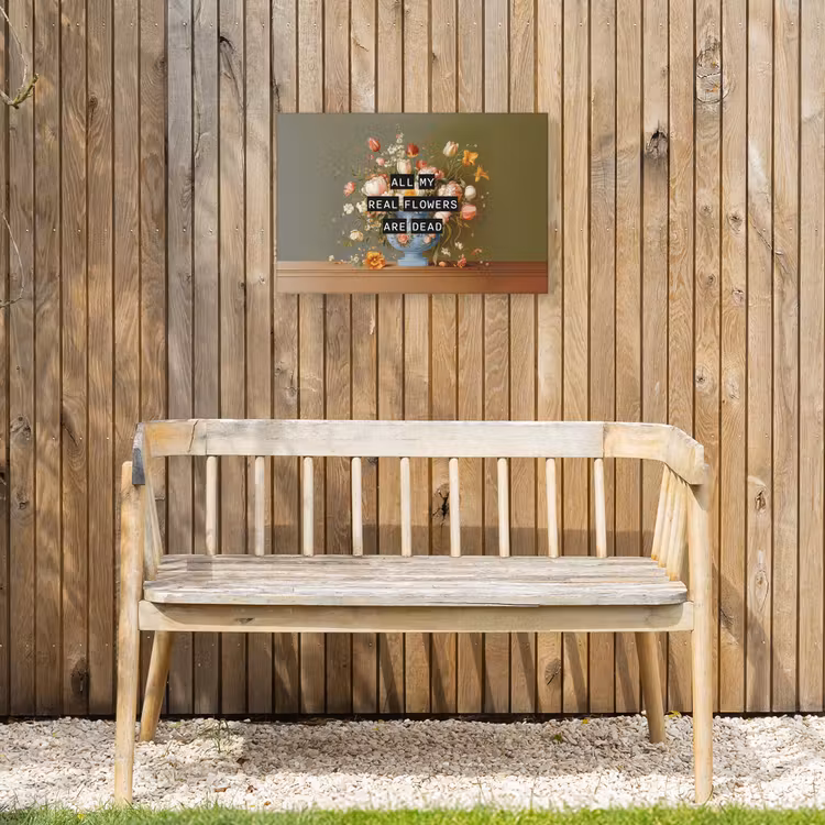 Buiten canvas - Bloem - Quote - Vintage - Art — 3