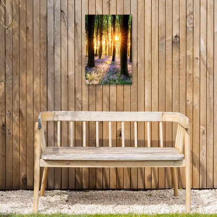 Buiten canvas - Bloemenzee in het ochtendlicht — 3