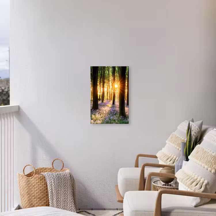 Buiten canvas - Bloemenzee in het ochtendlicht — 4