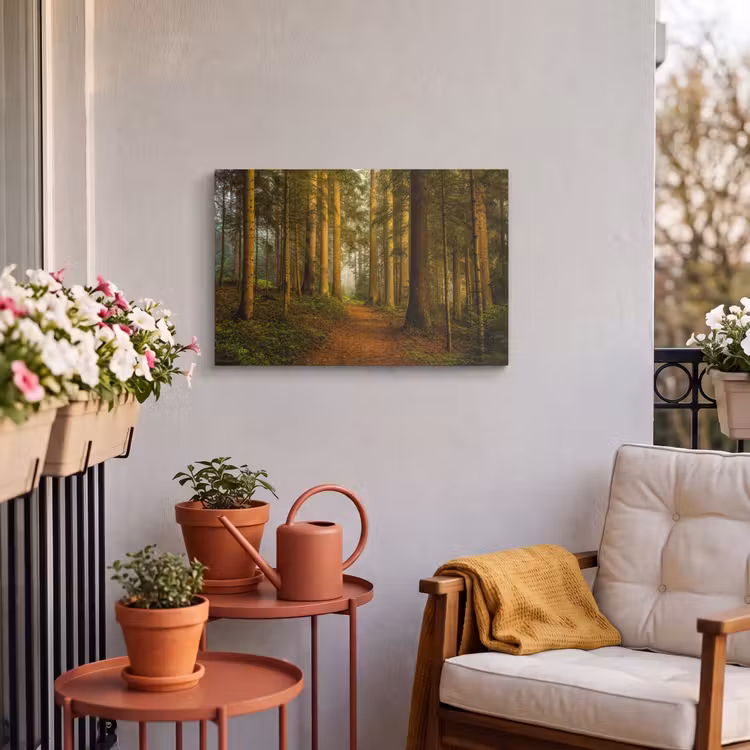 Buiten canvas - Bos - Natuur - Bomen - Landschap - Bladeren — 4