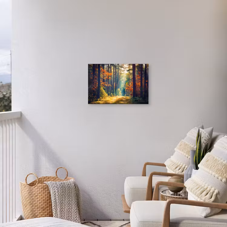 Buiten canvas - Bos - Zon - Natuur - Herfst — 4
